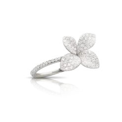 Pasquale Bruni Petit Garden 18ct White Gold 0.81ct Diamond Medium Flower Ring