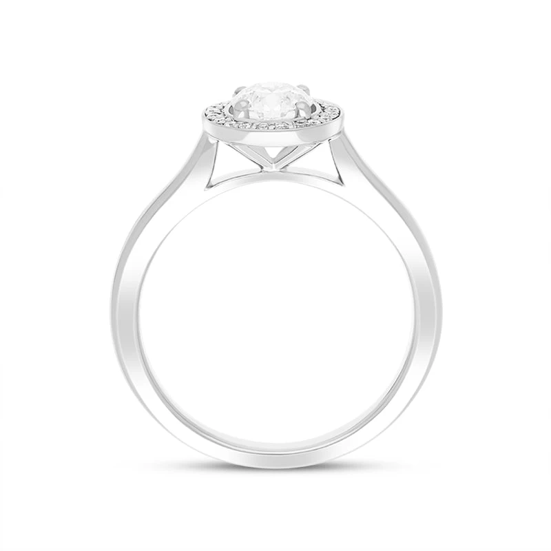 Platinum 0.61ct Diamond Round Cluster Ring 3 Platinum 0.61ct Diamond Round Cluster Ring - Image 3