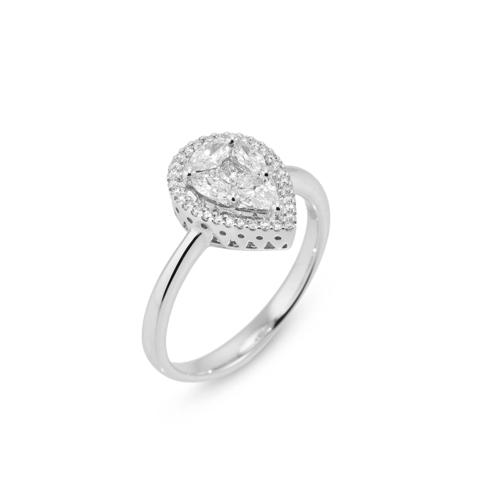 Ponte Vecchio Benvenuto 18ct White Gold 0.66ct Diamond Ring 1 Ponte Vecchio Benvenuto 18ct White Gold 0.66ct Diamond Ring