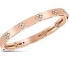 Roberto Coin Love In Verona 18ct Rose Gold 0.48ct Diamond Bangle