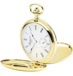 Rapport Pocket Watch Mechanical Double Hunter Gold Plated