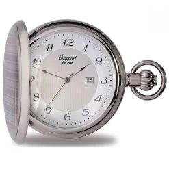 Rapport Pocket Watch Full Hunter Silver Tone