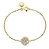 Shaun Leane Entwined 18ct Yellow Gold Diamond Pave Petal Flower Bracelet