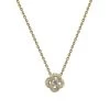 Shaun Leane Entwined 18ct Yellow Gold Diamond Pave Petal Flower Necklace