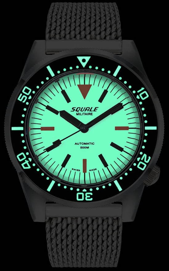 Squale Watch 1521 Full Luminous Militaire Mesh 3 Squale Watch 1521 Full Luminous Militaire Mesh - Image 3