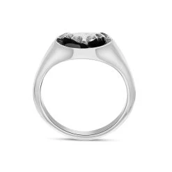 Sterling Silver Whitby Jet Round Bat Ring -Boutique Fashion Accessories Store sterling silver whitby jet round bat ring R1259 3 a77d4f9d 7539 469c 8143 952cdd8bf179