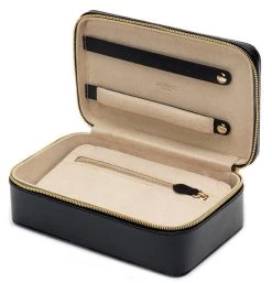 WOLF Jewellery Case Marrakesh Zip Black 6 WOLF Jewellery Case Marrakesh Zip Black -Boutique Fashion Accessories Store wlf 083 wolf marrakesh zip jewellery case black 308602 3 6018e7ae 6b4e 4995 867f 9a5ca43cf616