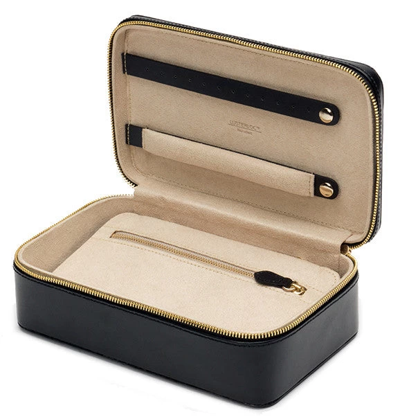 WOLF Jewellery Case Marrakesh Zip Black 3 WOLF Jewellery Case Marrakesh Zip Black - Image 3