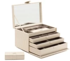 WOLF Jewellery Box Caroline Large Cream