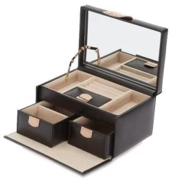 Wolf Jewellery Box Chloe Small Black