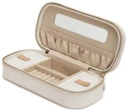 Wolf Jewellery Case Chloe Zip Cream