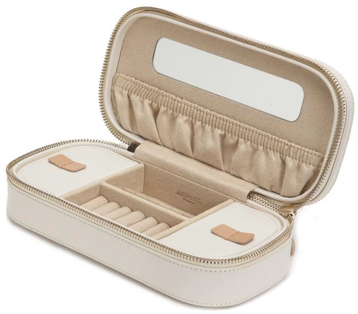 Wolf Jewellery Case Chloe Zip Cream 1 Wolf Jewellery Case Chloe Zip Cream