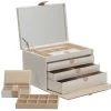 Wolf Jewellery Box Chloe Large Cream