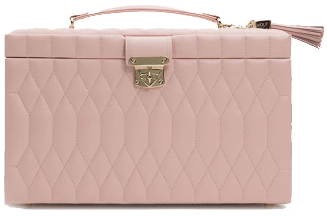 WOLF Jewellery Box Caroline Large Rose Quartz 2 WOLF Jewellery Box Caroline Large Rose Quartz - Image 2