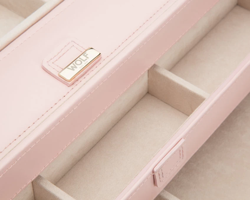 WOLF Jewellery Box Caroline Large Rose Quartz 3 WOLF Jewellery Box Caroline Large Rose Quartz - Image 3