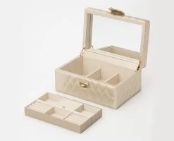 Wolf Jewellery Box Caroline Small Champagne -Boutique Fashion Accessories Store wlf 167 wolf jewellery box caroline small champagne 329846 3 5391dfc3 63b2 4766 974b 71423d8dbf83