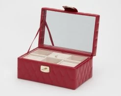 Wolf Jewellery Box Caroline Small Red -Boutique Fashion Accessories Store wlf 168 wolf jewellery box caroline small red 329872 2